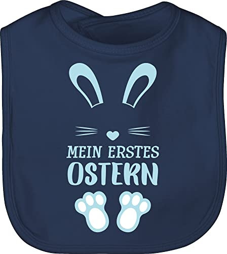 Shirtracer Baby Lätzchen - Ostergeschenke - Mein erstes Ostern Hase I Osterhase I Oster Hase I Easter - Unisize - Navy Blau - ostergeschenk 0 monate geschenk ostermotiv my babylätze erste geschenke
