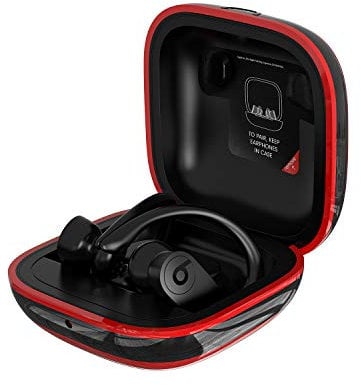 Meiyasy Cover Compatible with Powerbeats Pro Case, Anti-Lost and Shock-Proof Easy-to-Carry Durable Silicone Protective case Skin for Beats Powerbeats Pro 2019 Latest (Red)