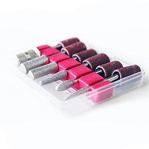 Oudtinx 6pc Nail Drill Bits for Machine Replacement 3/32 Shank Size Acrylic Art