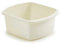 Large Or Small Plastic Rectangular Washing Up Bowl (Cream, Small Rectangular Bowl)