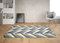 Oedim Teppich Muster Weiß und Schwarz für Zimmer PVC | 95 x 120 cm | Teppich PVC | Vinylboden | Dekoration für Zuhause | Boden Sintasol | Bodenschutz |