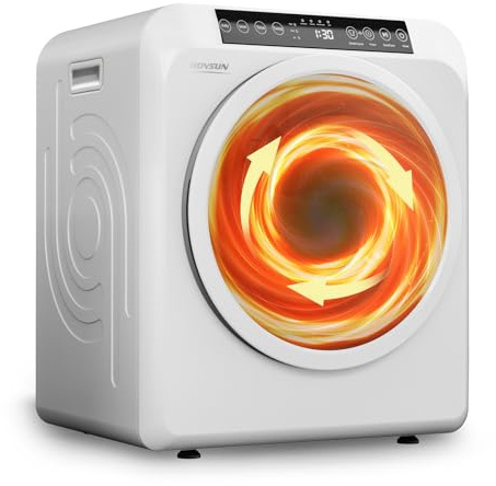 Bonnlo 3.5 Cu.Ft Clothes Dryer for Laundry, Electric Clothes Dryer, White