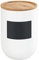 WENKO Aufbewahrungsdose Mod. Waia 1,5 l, Vorratsdose aus Keramik mit Beschriftungsfläche, Bambusdeckel mit Silikonring zur luftdichten Aufbewahrung von Lebensmitteln, Ø 12,5 x 18,5 cm