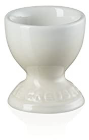 Le Creuset Steinzeug Eierbecher mit Stand-Fuß, 9 g, 5.3 x 5.3 x 5.9 cm, Meringue, 81702007160099
