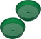 hifrom Tamiz de jardín para compost, colador redondo Plastia, colador de jardín, 2 piezas, colador de tierra, colador vibratorio para jardín, piedra, arena, malla, 21 x 5,5 cm, color verde