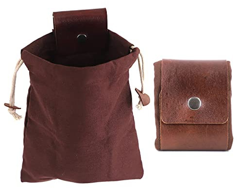 Canvas Bushcraft Tasche Foraging Bag Leather Collapsible Pouch Bushcraft Belt Dump Bags Foraging Pouch Foldable Leather Canvas Sammeln Frucht Tasche Tasche for Futtersuche