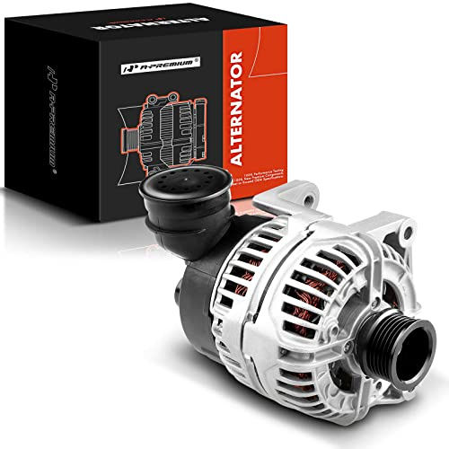 A-Premium Lichtmaschine kompatibel mit BMW E46 E36 Serie 320 325 330 525 530 X5 Z3 1997-2006, L6 2.2L 2.5L 2.8L 3.0L, 120Amp 12V CW 6-Rillen Riemenscheibe, Ersatz # 12-31-1 432-980, 12-31-7-501-597,