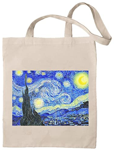 rainUP Tasche Gemälde Klassische Kunst - Tote Bag, Starry Night Van Goghg, 37 x 41 cm
