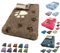 elropet Hundedecke Hundematte Premium 30mm Original rutschfest S/M/L für kleine Hunde/große Hunde Vet Bed höchste Qualitätsstufe (M 100cm X 80cm, Lila + weiße Pfote)
