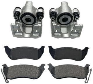 2 x Bremssattel und Bremsbeläge hinten kompatibel mit Jeep Wrangler TJ 2003-2006 BRK/TJ/001A