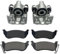 2 x Bremssattel und Bremsbeläge hinten kompatibel mit Jeep Wrangler TJ 2003-2006 BRK/TJ/001A