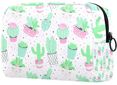 Kleine Make-up-Tasche für Geldbörse, tragbare Kosmetiktasche mit Reißverschluss, Make-up-Tasche, Reise-Kulturbeutel, Kulturbeutel für Frauen, Doodle Aquarell-Schneeflocken, Mehrfarbig 06,