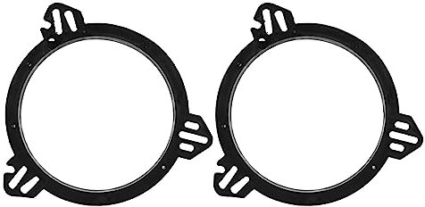 Lot de 2 Adaptateurs D'espacement pour Haut-parleur de Porte de Voiture, 16,5 Cm Noir pour Haut-parleur de Porte, Anneaux D'espacement de Remplacement pour Impreza Forester