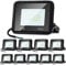 Daromigo LED Strahler Außen, LED Strahler 10 Stück 10W, LED Scheinwerfer, 900LM LED Scheinwerfer außen,3000K Warmweiß IP65 Wasserfest Außenstrahler,für Hinterhof,Garage,Flur