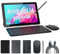 Tablet 2 in 1 Compresse 10 pollici Android 14 Tablet Set con Custodia Tastiera Mouse Stylus 8GB+64GB/1TB espansione Compresse 10.1 pollici Touch Screen Tab 6000 mAh batteria 2MP+8MP Doppia Fotocamera