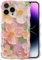 IAIYOXI Case for iPhone 11 Pro Max, Vivid Retro Flower Laser Glossy Pattern Oil Painting, Exquisite Stylish Durable TPU Protective，Cute Curly Wave Edge Phone Cover for Girls and Women (Purple)