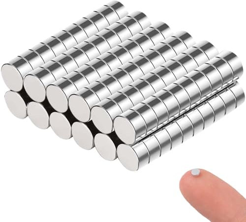 120 Stück Magnete Stark, Neodym Magnete Extra Stark, 3mm x 2mm Klein Magnet e Mini Set für Magnettafel, Whiteboard Magnet e zum Basteln, Fotos, Teile Spleißen