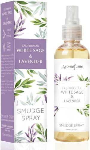 AROMAFUME Raumspray mit ätherischen Ölen, 100 % natürlich (Salvia Bianca und Lavendel)
