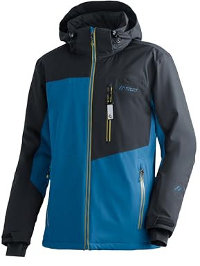 Maier Sports Oravice, Warme Herren Skijacke, Wasserdichte Winterjacke mit 4-Wege-Stretch, mTEX Wetterschutz und mTHERM für hohen Wärmerückhalt, PFC-frei, Blau, 58