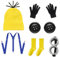 ZITUZY Minion Mütze Brille Set, Minion Kostüm Mütze und Eine Brille, Minion Kostüm Damen, für Karneval, Weihnachten, Geburtstagsfeiern, Maskeraden, Kostüme