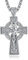 PRAYMOS Kruzifix Silberkreuz Halskette 925er Sterling keltischer Glaube Anhänger für Frauen und Männer christliche Konfirmation Taufe, Geschenke Schmuck Geburtstag