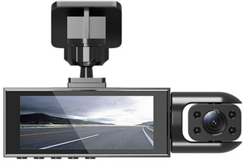 Dash Cam Front and Rear 4K+1080P, DashCam for Cars, 3inch screen, 170°Wide Angle, Full HD Dash Camera with Looping Recording,Night Sights, Car Camera Lane Departure Alerts, Facials Recognition