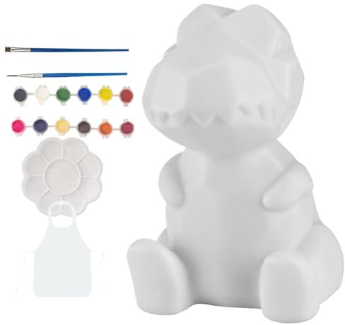 Paint Your Own Lamp Kit, DIYs Dinosaur/Cat Lamp Arts and Crafts Supplies Kit, Night Light Painting Set, Art Supplies Arts & Crafts Kit, Painting Kit for Kid 6-12, Crafting Home School Supply Set