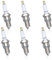6 Stück Zündkerze für F6RTC, ADEFOL Zündkerze für RN9YC RN10YC RN11YC, Ersatz für BPR6ES, für MTD 951-10292 751-10292 Rasenmäher Schneefräsen Generator