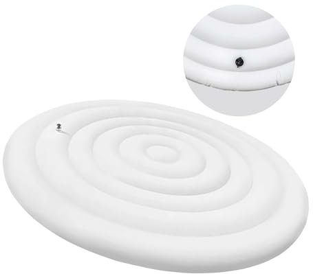 63 Pouces, Couverture de Spa Ronde, Enceinte de Spa avec vanne de gonflage/dégonflage Facile, étanche aux Vents, pluies, neiges, Couvercle isolé de Spa (160CM)