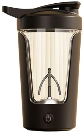 Elnwnnkc Taza de mezcla automática 450ml Mezclador Bebida impermeable de agitación rotativa para el hogar café leche y café