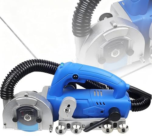 LQQYJSM 1200W Powerful Electric Tile Joint Cleaner, 9000RPM Electric Tool to Remove Old Grout and Cement with Automatic Water Blower Device, Floor DIY Regrouting Tool
