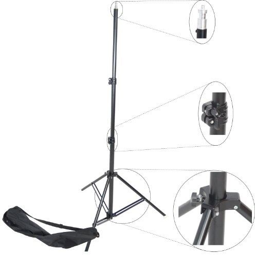 DynaSun Profi Lampenstativ W807 3,00m Leuchtenstativ Stativ mit Spigot Federsystem und Tasche