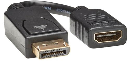 Eaton DisplayPort a HDMI cable convertidor adaptador Extender, DP a HDMI, macho a hembra, resolución HD de 1080p, cable de 6 pulgadas (P136-000)