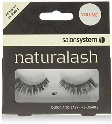 Salon System Naturalash Quick and Easy Re-Usable Black 107 Lashes