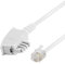BestPlug 3 Meter Fax-Kabel, TAE-N Stecker auf RJ11 Stecker, Weiss