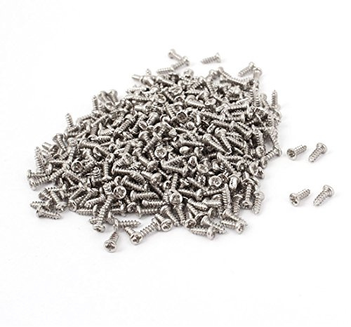 Sourcingmap 2m x 6mm Metal Self Tapping Magnetic Phillips Head Screws 1000 Pcs