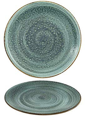 summa - Plato llano diámetro 22cm Turquesa (Mediano). Set 6 unidades. Vajilla moderna de color | Colección Moon. Uso en casa, restaurante y fiestas
