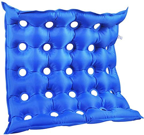 TXYFYP Luft Aufblasbar Sitzkissen, PVC Nylon Pad Anti-dekubitus Kissen Aufblasbar Kissen für Rollstuhl Haltbar Sitz und Tägliche Anwendung - 1 Stücl, Free Size