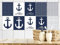 GRAZDesign Fliesenaufkleber Bad & Küche Maritim mit Anker in blau, Klebefliesen selbstklebend (10 Stück, 20x25cm)