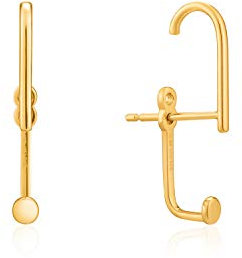 Ania Haie Damen-Ohrstecker Dot Eat With Lobe Hook 925er Silber One Size Gold 32014099