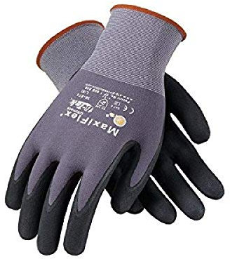 PIP 34-874/XXXL Maxi Flex Ultimate 34874 Foam Nitrile Palm Coated Gloves, Gray, 3XL (24 Pair)