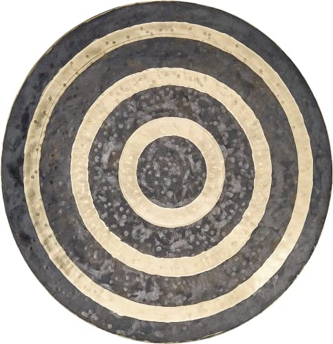Sonic Energy 24 Zoll Wind Gong, Kun (WGK24) | 60 cm im Durchmesser, 4,5 kg, traditionelle Fertigung, Kun Symbol, inkl. Hülle und Schlägel, Bronzelegierung