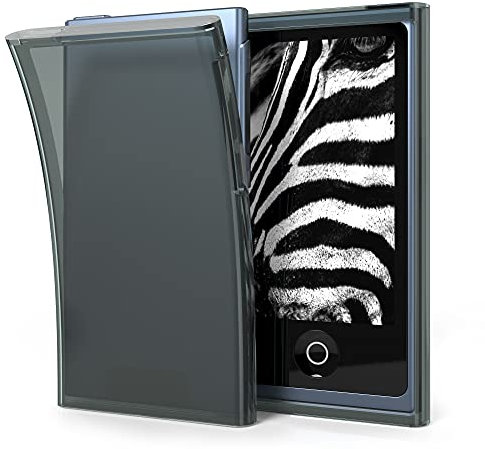 kwmobile Hülle kompatibel mit Apple iPod Nano 7 - Silikon Backcover Schutzhülle - Cover Case in Schwarz Transparent