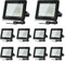 Lospitch 10x 100W LED Strahler Flutlicht, 4250LM Outdoor Sicherheitsleuchte, 6000K Kaltesweiß, IP66 Wasserdicht LED Scheinwerfer, Ideale Außenbeleuchtung für Garten, Garage, Hof