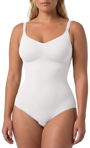 Risalti Body Moldeador Mujer Tirante Ajustable - Body Reductor Mujer Adelgazante, Body Shaping, Ropa Interior Moldeadora Mujer, Bodysuit Mujer, Fajas Moldeadoras, Shapewear Bodysuit - Made in Italy