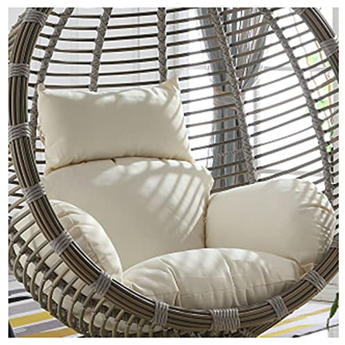 Kissen für Hängesessel, Auflage für Polyrattan/Rattan Hängeschaukel, Schaukel Korb Auflagen für Rattan Hängesschaukel Hängestuhl Outdoor Indoor,A,120x90cm