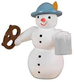 Rudolphs Schatzkiste Weihnachtsfigur Schneemann mit Krug Höhe 6,5cm NEU Figuren Haus Baum Figur Kirche Erzgebirge Holz Seiffen Weihnachten Spielzeug Dekoration Tischdeko Kurrende