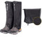 HIDEWALKER Gamaschen Wasserdicht Wandern Leg Guards Gaiter for Herren Damen Kinder Outdoor Regengamaschen Fahrrad Climbing Trekking Snow Hiking (Schwarz (warme Flusen), L(40-42))