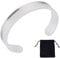UNICRAFTALE 1 Stück Edelstahl Gerillte Manschettenarmbänder Blank Armband Für Inlay 50-60 mm Verstellbare Leere Offene Armreifen Für Die Herstellung von Edelstein Leder Inlay Armbändern