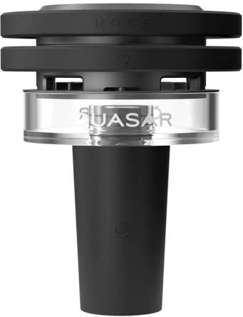 Quasar - Thermo-Kamin RAAS 2 – Feuerstelle aus Borosilikatglas, Heizsystem aus Aluminium – erhöhter Deckel für alle Arten von Kohle – Anschluss aus Silikon – verbesserter Luftstrom